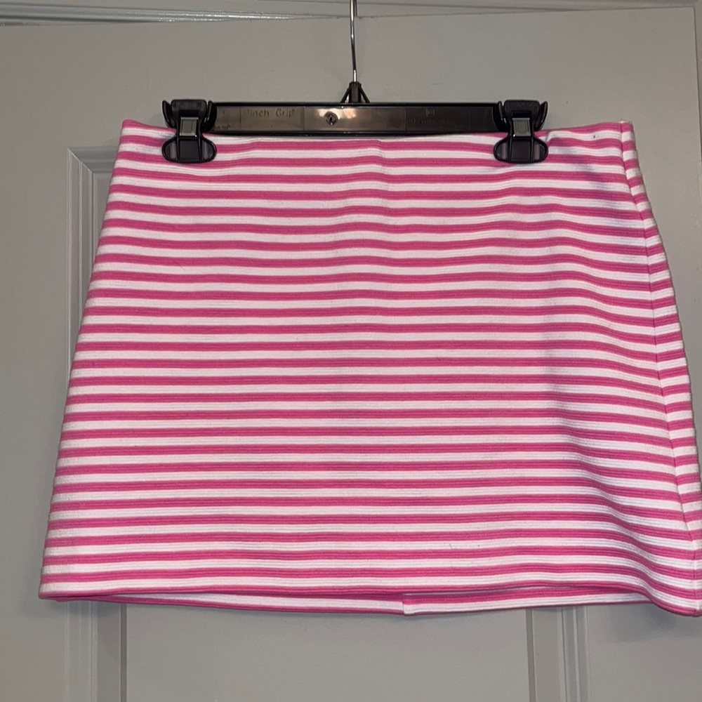 Lilly Pulitzer Tate Stripe Skirt Pink White